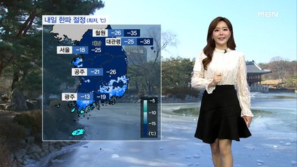 내일 북극 한파 절정…아침 서울 -18도·철원 -26도