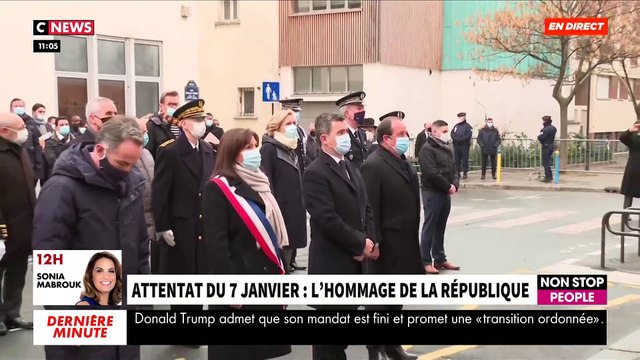 Six ans après, des hommages sobres et en comité restreint ont été rendus ce matin à Paris aux victimes des attaques de janvier 2015 à Charlie Hebdo et à l'Hyper Cacher - VIDEO