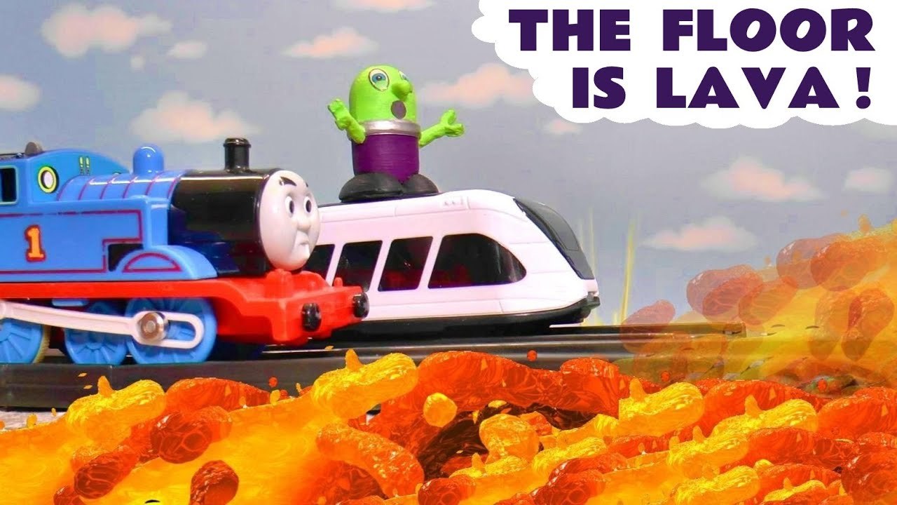 The Floor is Lava with the Funny Funlings Marvel Avengers Hulk and Thomas and Friends in this Family Friendly Full Episode English Toy Story for Kids from Kid Friendly Family Channel Toy Trains 4U