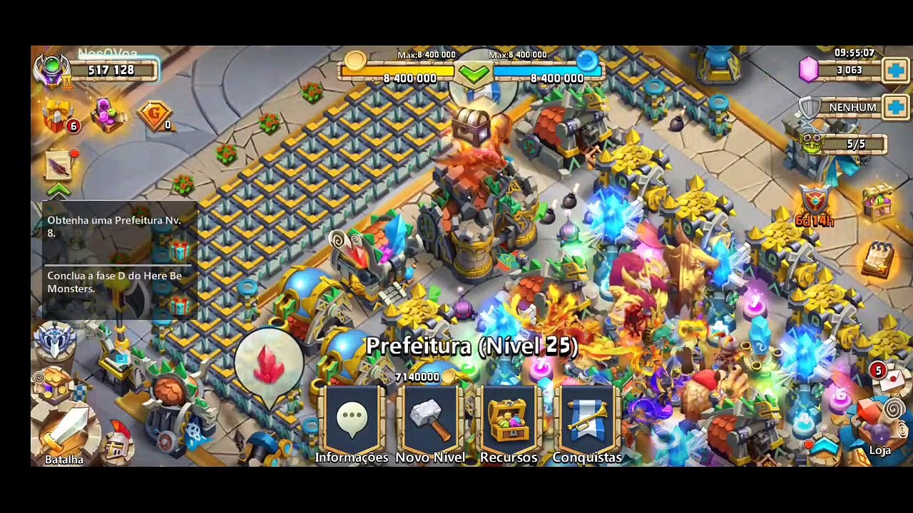 SAIU! ATUALIZAÇAO DO CASTLE CLASH: BATALHA DE GUILDAS, heroi novos e talentos e muito mais
