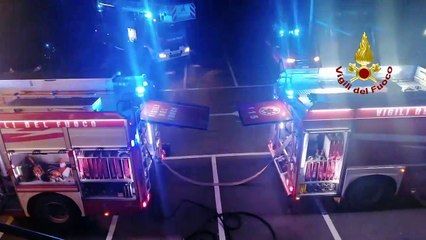 Sestu (Cagliari) - In fiamme complesso residenziale a Moriscau (07.01.21)