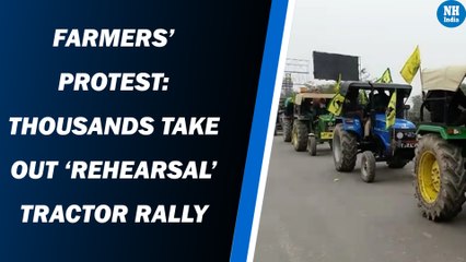 Farmers’ protest: Thousands take out ‘rehearsal’ tractor rally