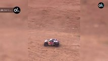 Carlos Sainz, desesperado tras perderse en el Dakar
