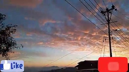 Amazing sunset view shimla(Bhattakuffr) india..