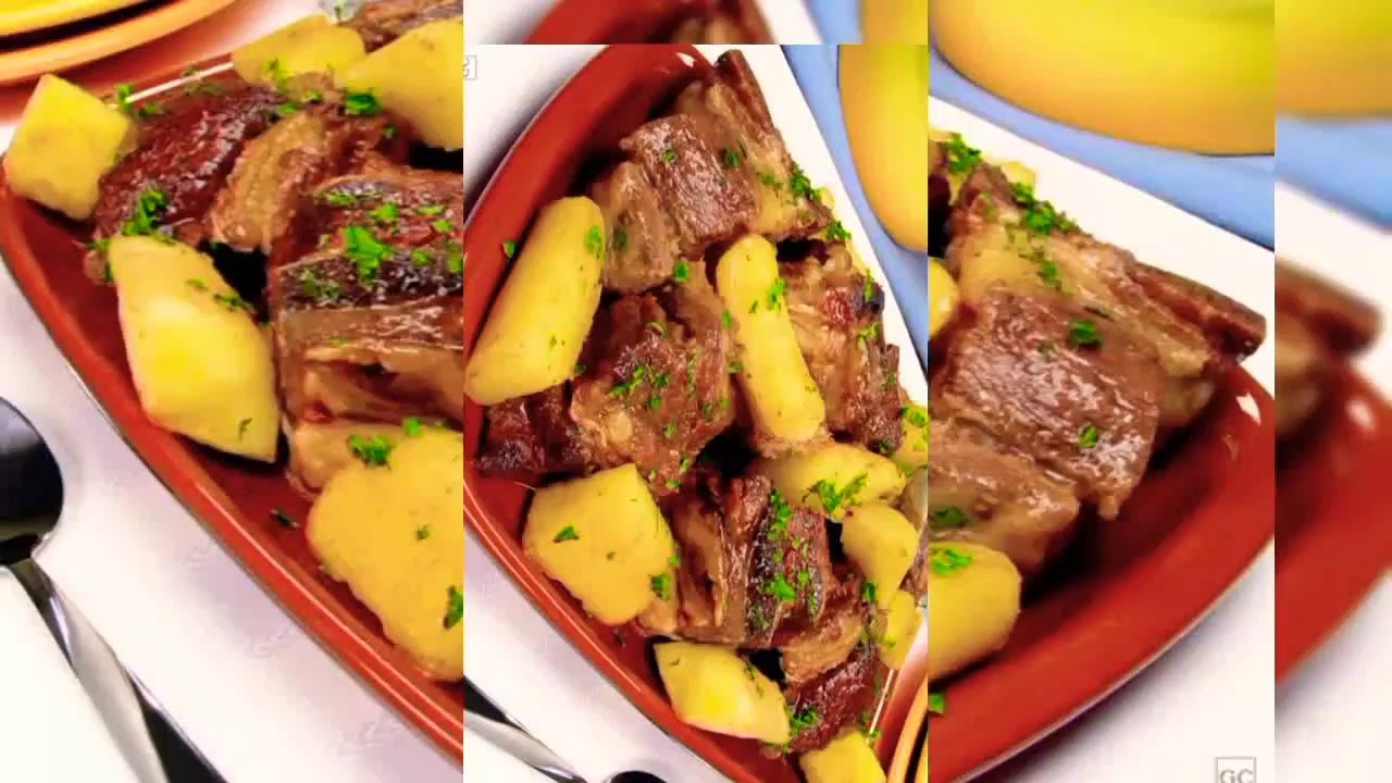 Carne de panela com Mandioca