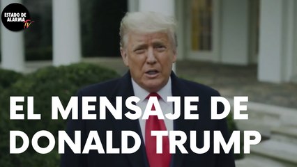 TRUMP pide PAZ y TRANQUILIDAD a la ciudadanía