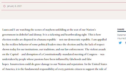 "미국의 수치" 美 전임 대통령 잇따라 트럼프 규탄 / YTN