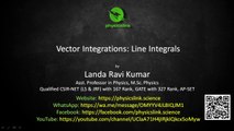 Vector Integration Line Integrals