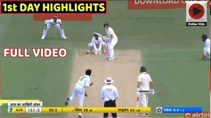 India Vs Australia 3rd Test 1st Day Full Match Highlights