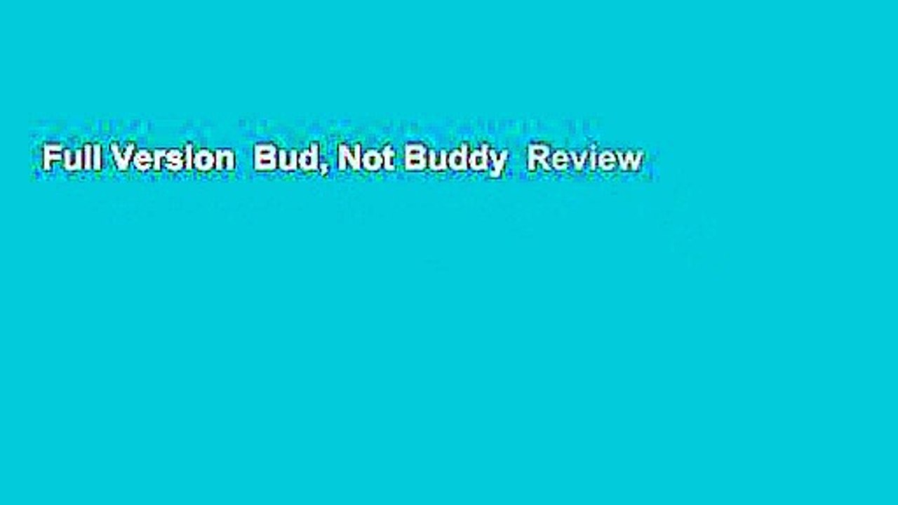 Full Version Bud, Not Buddy Review video Dailymotion