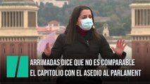 Arrimadas dice que no es comparable el Capitolio con el asedio al Parlament o 'Rodea el Congreso'