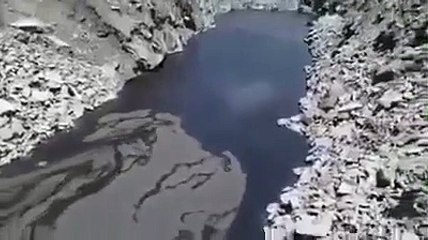 Derû deresi kömür akıyor