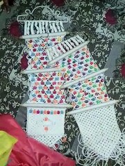 Macrame magazine holder