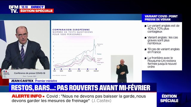 Jean Castex annonce un arrêt de travail immédiat, indemnisé, sans jour de carence pour les personnes symptomatiques ou cas contact