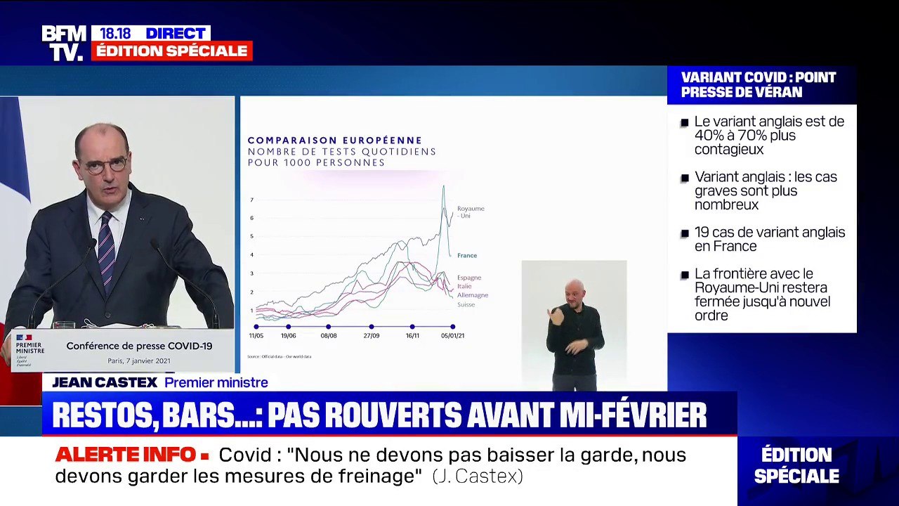 Jean Castex annonce un "arrêt de travail immédiat, indemnisé, sans jour de carence" pour les personnes symptomatiques ou cas contact