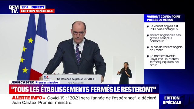 Ski: Jean Castex annonce un point le 20 janvier pour voir si une réouverture des remontées mécaniques est possible en février