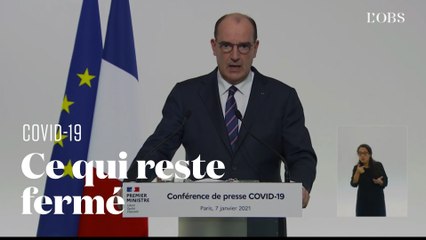 Jean Castex annonce ce qui reste fermé au moins jusqu'au 20 janvier