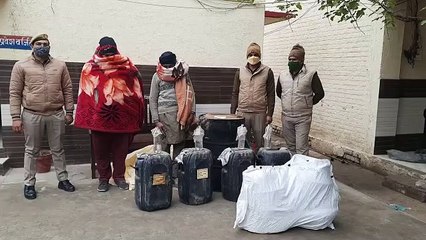 पुलिस ने अवैध शराब भट्टी का किया भंडाफोड़, 4 अभियुक्त गिरफ्तार