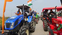 Protesting farmers take out tractor march against farm laws | Watch