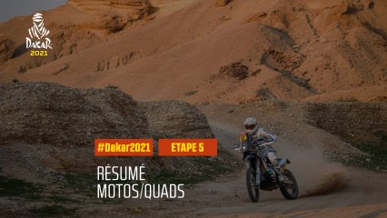 #DAKAR2021 - Étape 5 - Riyadh / Al Qaisumah - Résumé Moto/Quad