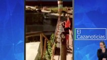 El Cazanoticias: el puente peatonal Villa Éxito está totalmente dañado en Soledad, Atlántico