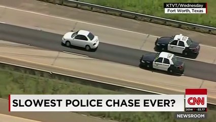 Voici la course poursuite la plus lente du monde