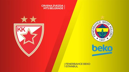 Crvena Zvezda mts Belgrade - Fenerbahce Beko Istanbul Highlights | Turkish Airlines EuroLeague...