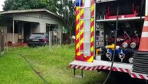 Princípio de incêndio em residência na Rua Maria Dolores da Motta, no Cancelli, mobiliza Bombeiros