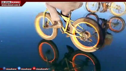 Ardahan'da Çıldır Gölü dondu