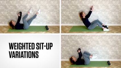 Weighted Sit-Up Variations