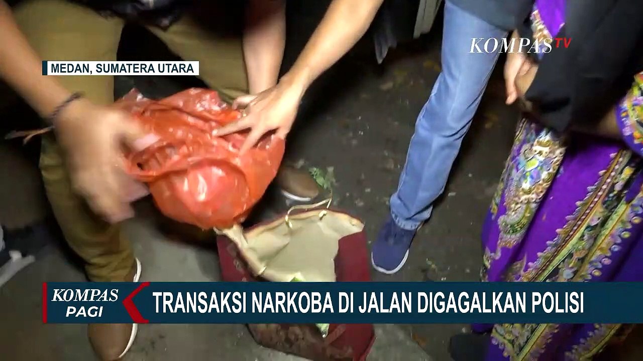 Detik-detik Transaksi Narkoba di Jalan Digagalkan Polisi