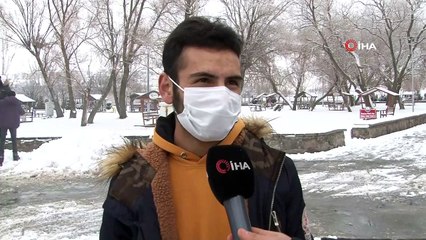 Başkent beyaza büründü, renkli görüntüler ortaya çıktı