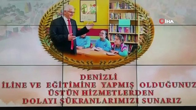 Denizli İl Milli Eğitim Müdürü Mahmut Oğuz personeliyle vedalaştı