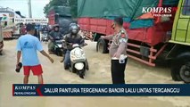 Jalur Pantura Tergenang Banjir, Lalu Lintas Terganggu