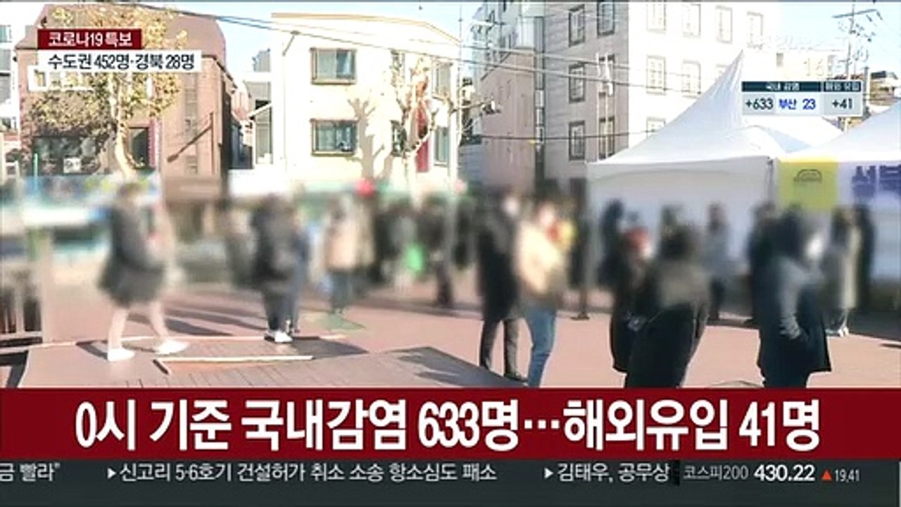 닷새 만에 600명대 확진…영국발 변이 1건 추가