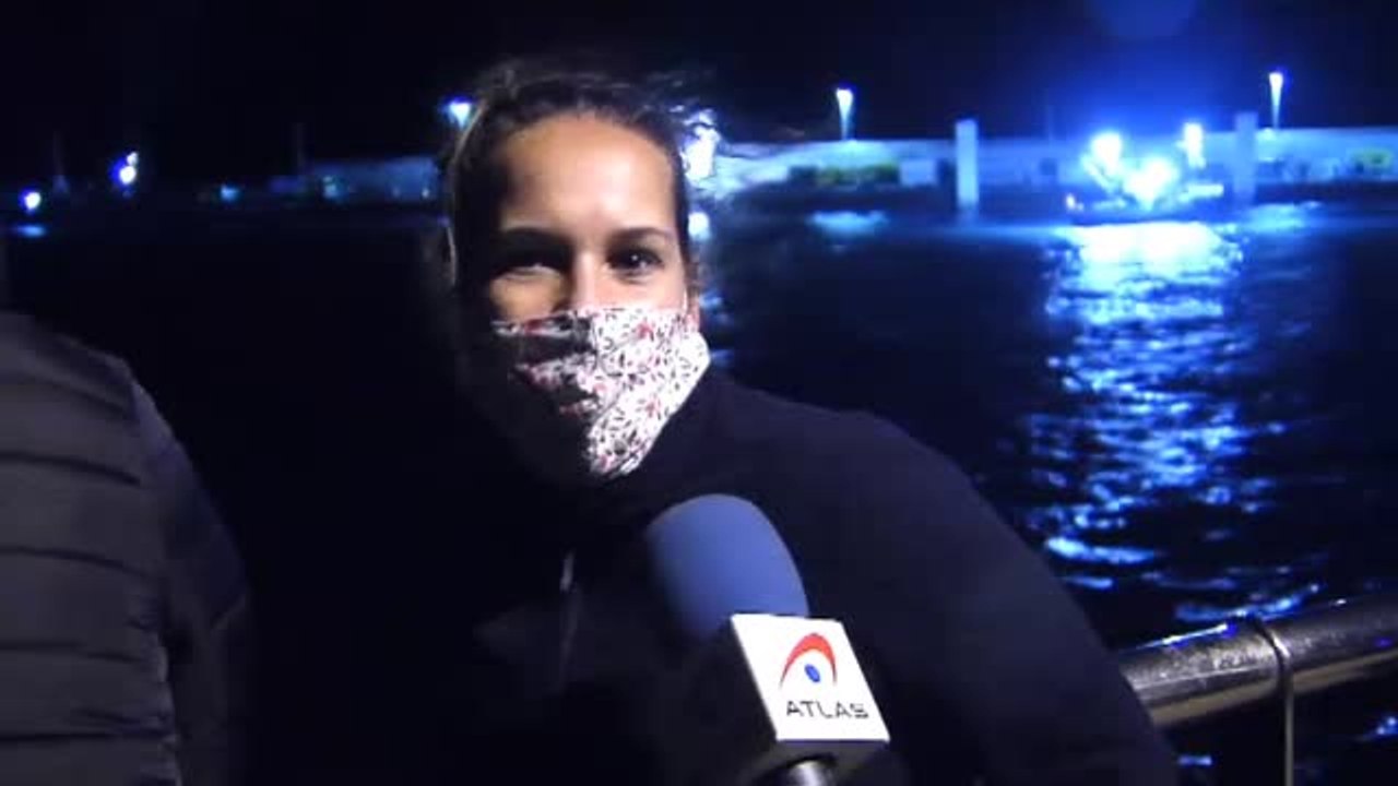 El temporal deja a 76 personas a bordo de un ferry encallado durante toda la noche