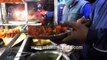 Paneer Tikka in green chutney, lime, onion _ Vegetarian street food in India