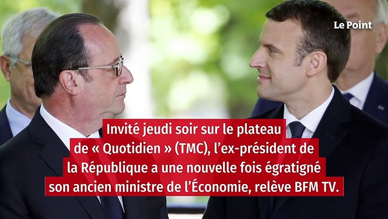 La pique subtile de François Hollande à Emmanuel Macron