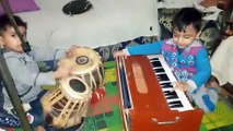 4years old talented kids playing tabla