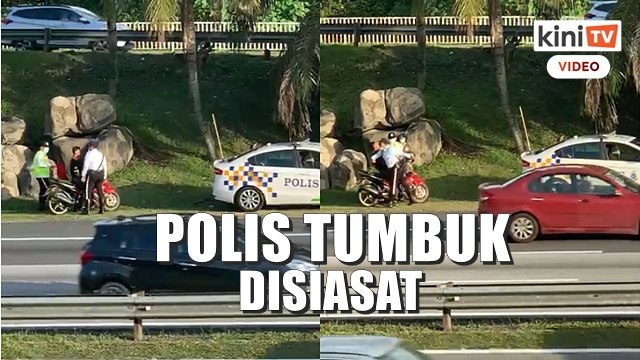 Polis trafik tumbuk penunggang motosikal disiasat