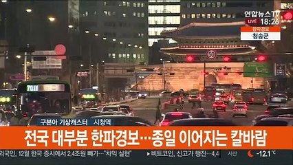 [날씨] 주말 강추위 계속, 서울 영하 15도…서해안·제주 눈