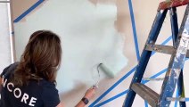 DIY How to Paint an Accent Wall - Special Model Home Edition