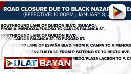 Ilang kalsada sa Maynila, isasara mamayang 10pm
