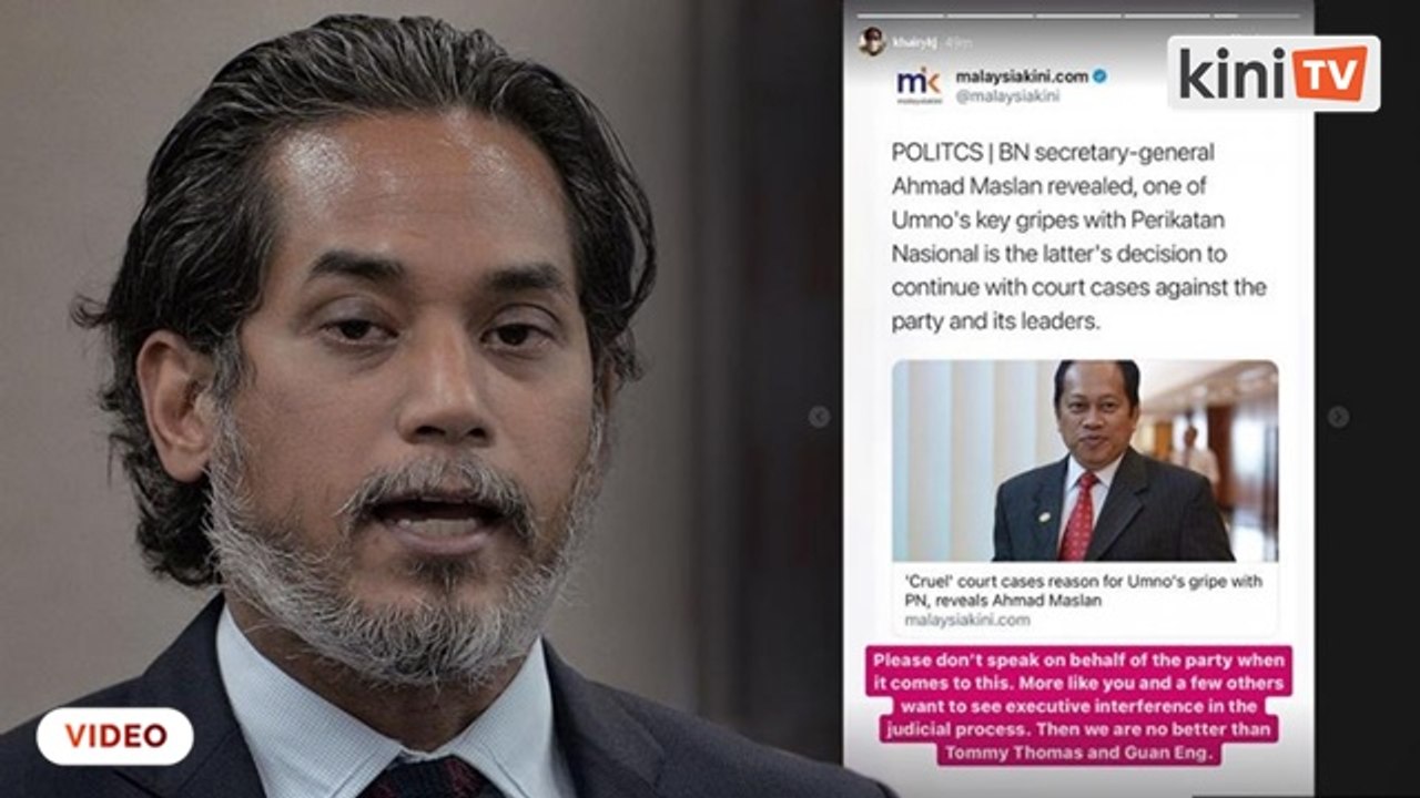 Don't speak on behalf of Umno, KJ tells Ahmad Maslan
