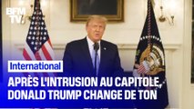 Après l'intrusion au Capitole, Donald Trump change de ton et appelle à une transition de pouvoir 