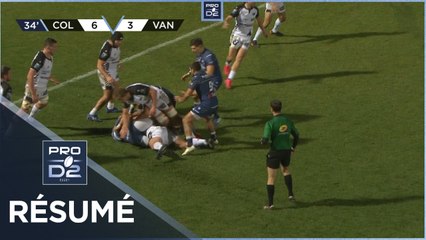 PRO D2 - Résumé Colomiers Rugby-RC Vannes: 19-20 - J15 - Saison 2020/2021