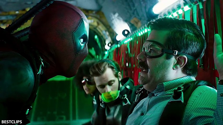 X Force Skydiving Scene Deadpool 2 18 Video Dailymotion