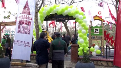 Beyoğlu’nun 11’inci mahalle bahçesi törenle hizmete açıldı