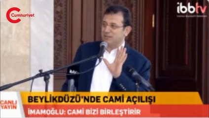 İmamoğlu'nun katıldığı cami açılışına, ilçe müftüsü gelmedi