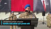 Jandarma uzman erbaşlar terörle mücadele için yemin etti